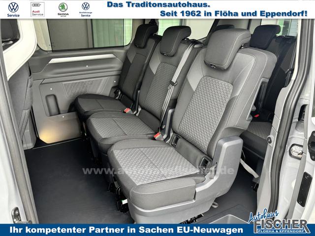 Volkswagen T7 Caravelle Style 2.0 TDI 110PS, LANGER RADSTAND, 8-Sitzer, 17" Alu, IQ.LIGHT MATRIX-LED, NAVIGATION 13", Kunstlederpolster + Sitzheizung, Schiebetüre links/rechts, Keyless, M-Lederlenkrad, 3-Zonen-Climatronic, Parksensoren vorn/hinten, Rückfahrkamera, Privacy-Glas 