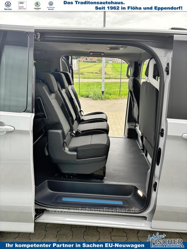 Volkswagen T7 Caravelle Style 2.0 TDI 110PS, LANGER RADSTAND, 8-Sitzer, 17" Alu, IQ.LIGHT MATRIX-LED, NAVIGATION 13", Kunstlederpolster + Sitzheizung, Schiebetüre links/rechts, Keyless, M-Lederlenkrad, 3-Zonen-Climatronic, Parksensoren vorn/hinten, Rückfahrkamera, Privacy-Glas 