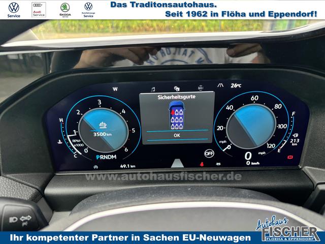 Volkswagen T7 Caravelle Style 2.0 TDI 110PS, LANGER RADSTAND, 8-Sitzer, 17" Alu, IQ.LIGHT MATRIX-LED, NAVIGATION 13", Kunstlederpolster + Sitzheizung, Schiebetüre links/rechts, Keyless, M-Lederlenkrad, 3-Zonen-Climatronic, Parksensoren vorn/hinten, Rückfahrkamera, Privacy-Glas 