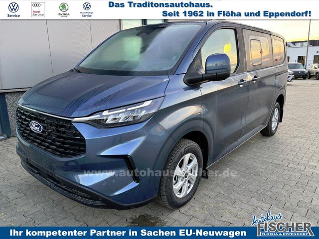 Ford Tourneo Custom - Trend 2.0 TDCi 136PS L1H1, 5 Jahre Garantie, 8 Plätze, AHK, 2 Schiebetüren, Privacy, Metallic, 16" Alu + Allwetter, PDC vo/hi, Kamera, LED-Scheinwerfer, Keyless, Beheizte Frontscheibe, Radio 13", AndroidAuto/Apple CarPlay, Tempomat, 3-Zonen-Klimaautomatik