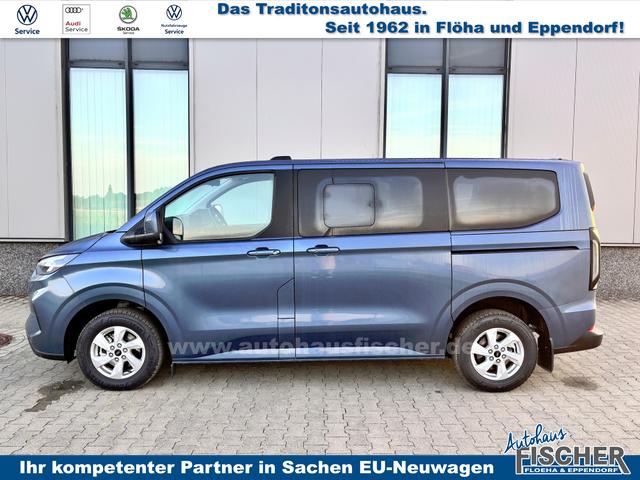 Ford Tourneo Custom Trend 2.0 TDCi 136PS L1H1, 5 Jahre Garantie, 8 Plätze, AHK, 2 Schiebetüren, Privacy, Metallic, 16" Alu + Allwetter, PDC vo/hi, Kamera, LED-Scheinwerfer, Keyless, Beheizte Frontscheibe, Radio 13", AndroidAuto/Apple CarPlay, Tempomat, 3-Zonen-Klimaautomatik 