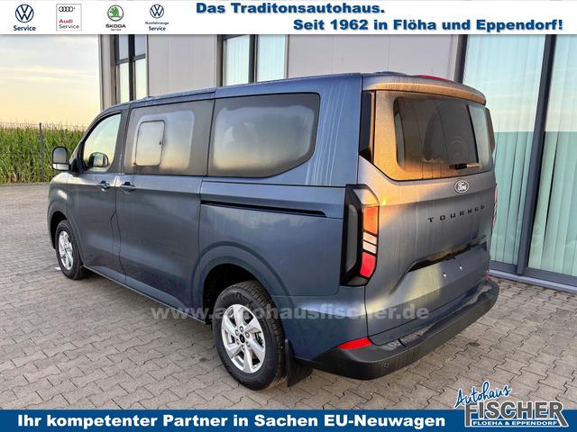 Ford Tourneo Custom Trend 2.0 TDCi 136PS L1H1, 5 Jahre Garantie, 8 Plätze, AHK, 2 Schiebetüren, Privacy, Metallic, 16" Alu + Allwetter, PDC vo/hi, Kamera, LED-Scheinwerfer, Keyless, Beheizte Frontscheibe, Radio 13", AndroidAuto/Apple CarPlay, Tempomat, 3-Zonen-Klimaautomatik 