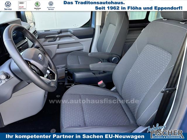Ford Tourneo Custom Trend 2.0 TDCi 136PS L1H1, 5 Jahre Garantie, 8 Plätze, AHK, 2 Schiebetüren, Privacy, Metallic, 16" Alu + Allwetter, PDC vo/hi, Kamera, LED-Scheinwerfer, Keyless, Beheizte Frontscheibe, Radio 13", AndroidAuto/Apple CarPlay, Tempomat, 3-Zonen-Klimaautomatik 