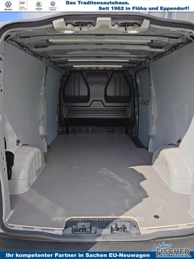 Volkswagen T7 Kastenwagen Basis 2.0 TDI 170PS AUTOMATIK LANG, Grau, HECKFLÜGELTÜREN, 2-Zonen-Klimautomatik, M-Lederlenkrad, Anhängerkupplung, Parksensoren vorn/hinten, Rückfahrkamera, Frontscheibe beheizbar, Ganzjahresreifen, Sitzpaket 46 (inkl. Sitzheizung), Reserverad, 70l Tank 