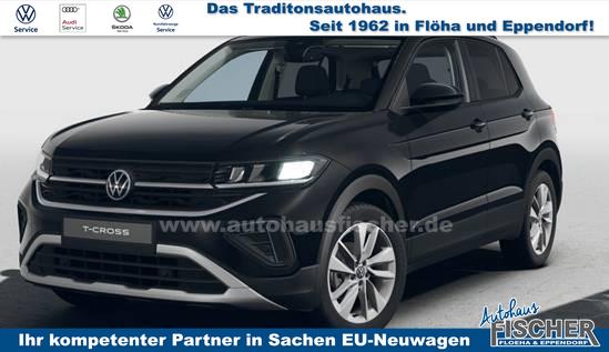 Volkswagen T-Cross - Limited 1.0 TSI 115PS, 5 JAHRE GARANTIE, ANHÄNGERKUPPLUNG, NAVI 8", 17" Alu / Ganzjahresreifen, Climatronic, Sitzheizung, Parksensoren vo/hi + Kamera, Keyless, Privacy-Glas, Deep-Black Perleffekt, Dachreling, Sicht-Paket, Lendenwirbelstützen vorn
