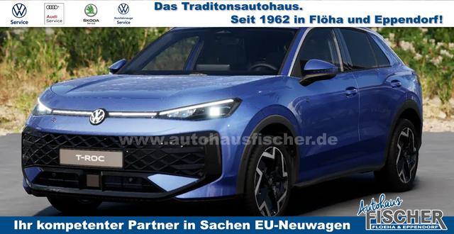 Volkswagen T-Roc LIFE 1.5 eTSI mild-hybrid 116PS DSG (AUTOMATIK), 16" Alufelgen, ACC Tempomat, Climatronic, Rückfahrkamera, Parksensoren vorne/hinten, Radio 12,9" + Wireless App-Connect, Toter-Winkel-Warner, M-Lederlenkrad, Armlehne vorn, LED-Scheinwerfer, Dachreling 