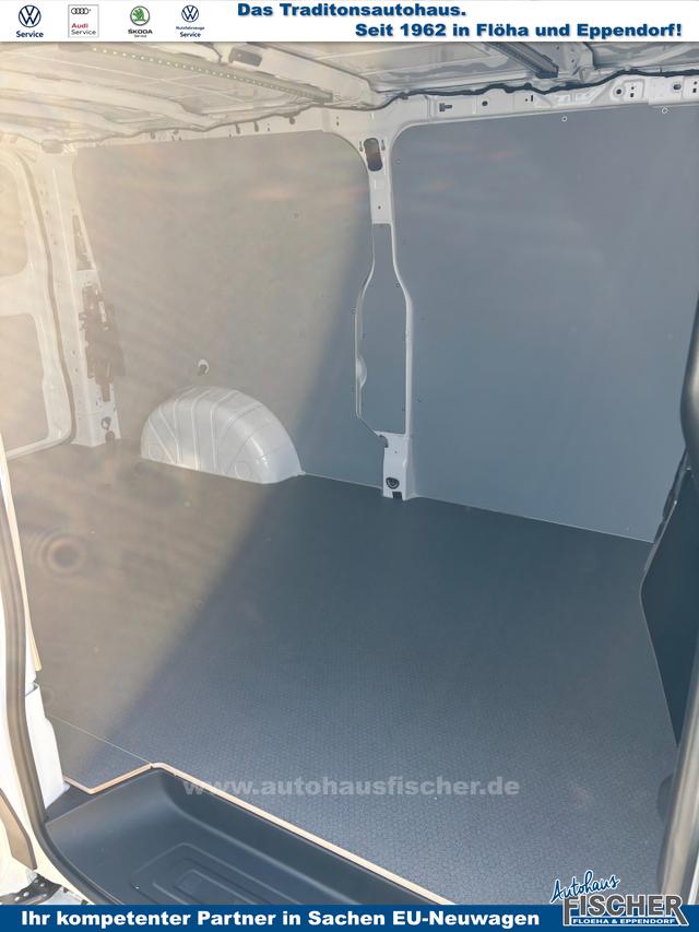 Volkswagen T7 Kastenwagen Basis 2.0 TDI 170PS AUTOMATIK LANG, Weiß, HECKFLÜGELTÜREN, 2-Zonen-Klimautomatik, M-Lederlenkrad, Anhängerkupplung, Parksensoren vorn/hinten, Rückfahrkamera, Frontscheibe beheizbar, Ganzjahresreifen, Sitzpaket 46 (inkl. Sitzheizung), Reserverad, 70l Tank 