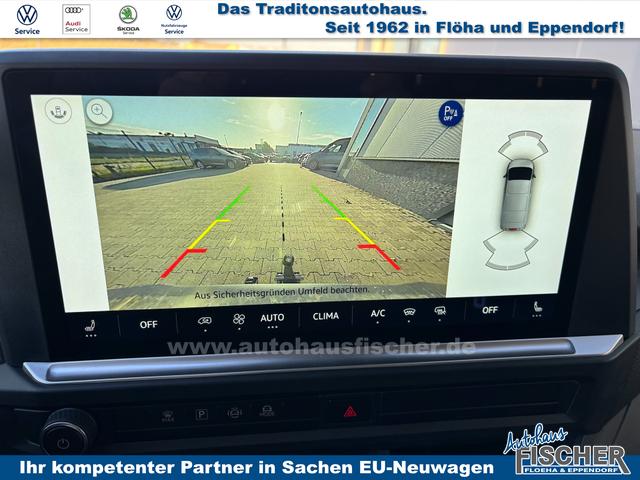 Volkswagen T7 Kastenwagen Basis 2.0 TDI 170PS AUTOMATIK LANG, Grau, HECKFLÜGELTÜREN, 2-Zonen-Klimautomatik, M-Lederlenkrad, Anhängerkupplung, Parksensoren vorn/hinten, Rückfahrkamera, Frontscheibe beheizbar, Ganzjahresreifen, Sitzpaket 46 (inkl. Sitzheizung), Reserverad, 70l Tank 