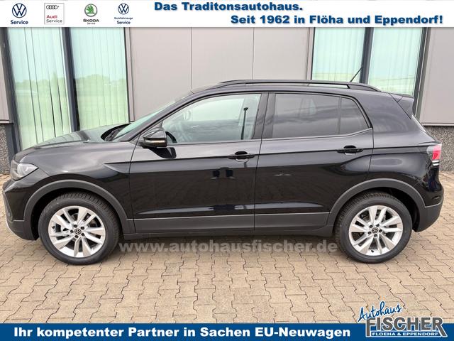 Volkswagen T-Cross Limited 1.0 TSI 115PS, 5 JAHRE GARANTIE, ANHÄNGERKUPPLUNG, NAVI 8", 17" Alu / Ganzjahresreifen, Climatronic, Sitzheizung, Parksensoren vo/hi + Kamera, Keyless, Privacy-Glas, Deep-Black Perleffekt, Dachreling, Sicht-Paket, Lendenwirbelstützen vorn 