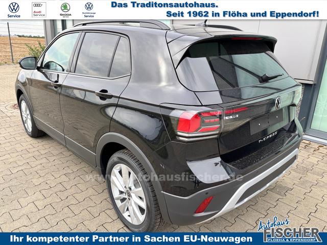Volkswagen T-Cross Limited 1.0 TSI 115PS, 5 JAHRE GARANTIE, ANHÄNGERKUPPLUNG, NAVI 8", 17" Alu / Ganzjahresreifen, Climatronic, Sitzheizung, Parksensoren vo/hi + Kamera, Keyless, Privacy-Glas, Deep-Black Perleffekt, Dachreling, Sicht-Paket, Lendenwirbelstützen vorn 