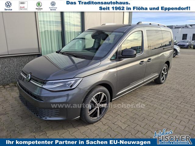 Volkswagen Caddy - Style MAXI 7-SITZER 1.5 TSI 115PS DSG/AUTOMATIK, INDIUM-GRAU, 17" Alu/Ganzjahresreifen, Winterpaket, ACC-Tempomat, Toter-Winkel, ParkAssist, Parksensoren vo/hi, Rückfahrkamera, Radio Ready2Discover 10" + Wireless AppConnect, Climatronic, Abgedunkelte Scheiben
