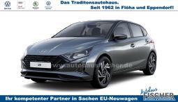 Hyundai i20 - Comfort 1.2i 79PS, AURORA-GRAU METALLIC, 16" ALUFELGEN, 5 Jahre Garantie, NAVIGATION 10,25", Klima, Parksensoren hinten, Rückfahrkamera, Alarm, Lederlenkrad, Tempomat, Armlehne vorne, Reserverad, 4x elektr. Fensterheber, Fernlicht-Assistent