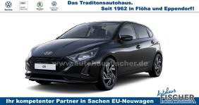 Hyundai i20 - Family 1.2i 79PS, SCHWARZ-METALLIC, 16" ALUFELGEN, 5 Jahre Garantie, WINTER-PAKET, KLIMAAUTOMATIK, Abgedunkelte Scheiben, NAVIGATION 10,25", Parksensoren hinten, Rückfahrkamera, Alarm, Lederlenkrad, Tempomat, Armlehne vorne, Reserverad