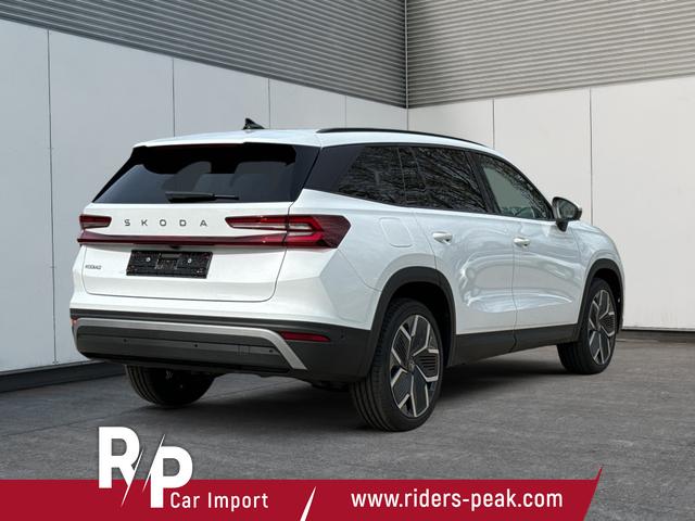 Skoda / Kodiaq / Wei&szlig; / / / LEDER+AHK+PANO+MATRIX+360 KAM+eHK+20 LM, Beispielbilder, ggf. teilweise mit Sonderausstattung