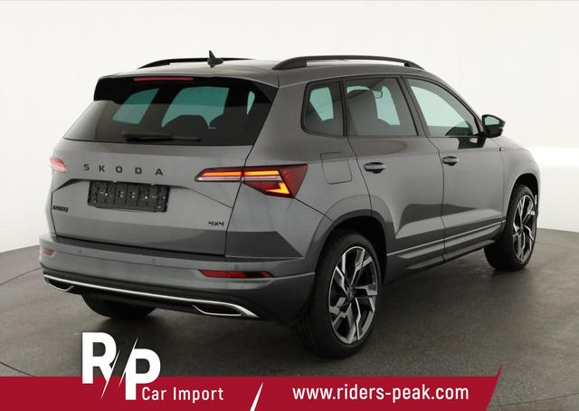 Skoda Karoq Sportline 4x4 2.0 TSI DSG Sportline, Pano, AHK, Navi, Teilleder, Side, 5 J.-Garantie 