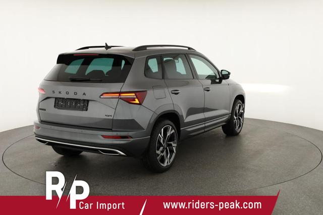 Skoda Karoq Sportline 4x4 2.0 TSI DSG Sportline, Pano, AHK, Navi, Teilleder, Side, 5 J.-Garantie 
