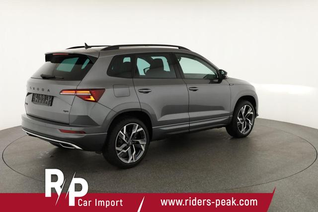 Skoda Karoq Sportline 4x4 2.0 TSI DSG Sportline, Pano, AHK, Navi, Teilleder, Side, 5 J.-Garantie 