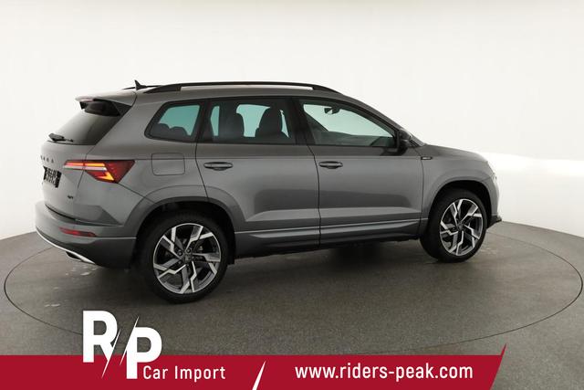Skoda Karoq Sportline 4x4 2.0 TSI DSG Sportline, Pano, AHK, Navi, Teilleder, Side, 5 J.-Garantie 
