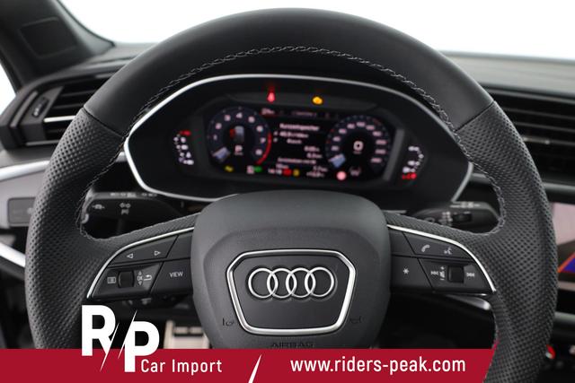 Audi Q3 Sportback 45 TFSI quattro S line qu S-LINE, Pano, AHK, 19-Zoll, Optik schwarz, Navi, Kamera, el. Klappe, 4-J. Garantie 