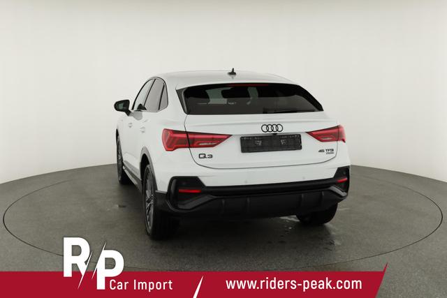 Audi Q3 Sportback 45 TFSI quattro S line qu S-LINE, Pano, AHK, 19-Zoll, Optik schwarz, Navi, Kamera, el. Klappe, 4-J. Garantie 