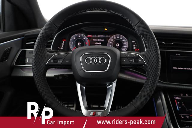 Audi Q8 50 TDI quattro qu S-LINE, Luft, Pano, B&O, 23-Zoll, AHK, Leder, AreaView, Optik schwarz 