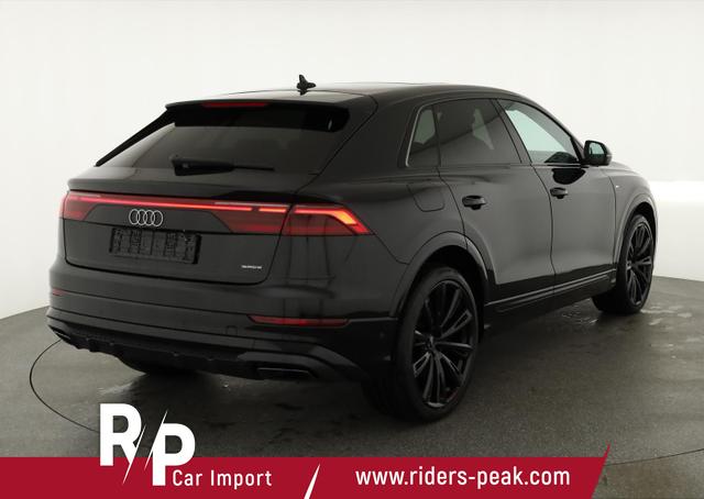 Audi Q8 - 50 TDI quattro qu S-LINE, Standheizung, HuD, Luft, Pano, B&O, 23-Zoll, AHK, Leder, AreaView, Optik schwarz