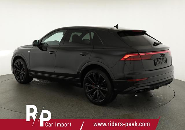 Audi Q8 50 TDI quattro qu S-LINE, Standheizung, HuD, Luft, Pano, B&O, 23-Zoll, AHK, Leder, AreaView, Optik schwarz 