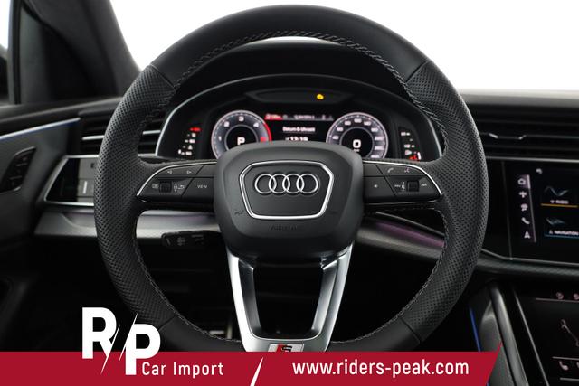 Audi Q8 50 TDI quattro qu S-LINE, Standheizung, HuD, Luft, Pano, B&O, 23-Zoll, AHK, Leder, AreaView, Optik schwarz 