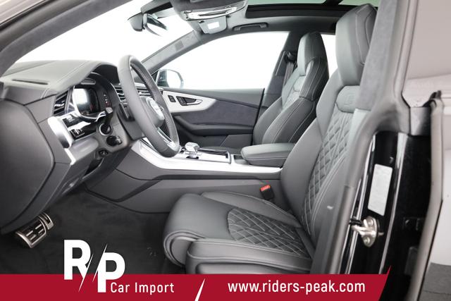 Audi Q8 50 TDI quattro qu S-LINE, Standheizung, HuD, Luft, Pano, B&O, 23-Zoll, AHK, Leder, AreaView, Optik schwarz 