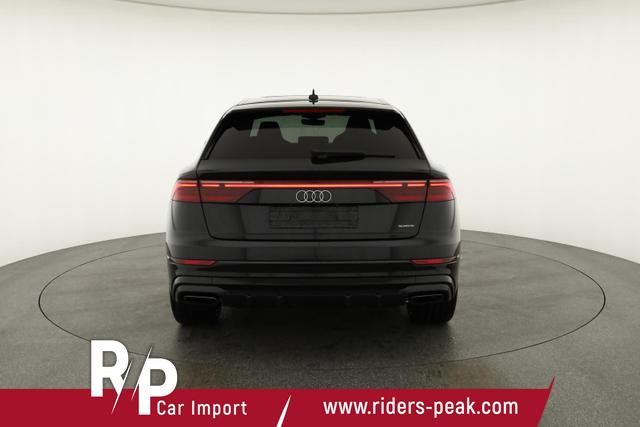 Audi Q8 50 TDI quattro qu S-LINE, Standheizung, HuD, Luft, Pano, B&O, 23-Zoll, AHK, Leder, AreaView, Optik schwarz 