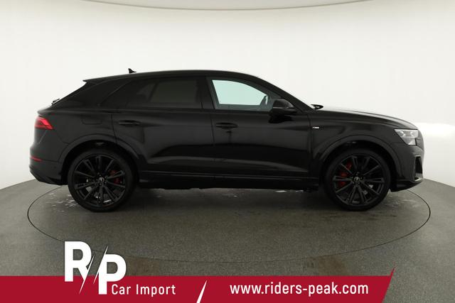 Audi Q8 50 TDI quattro qu S-LINE, Standheizung, HuD, Luft, Pano, B&O, 23-Zoll, AHK, Leder, AreaView, Optik schwarz 