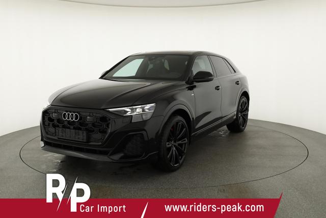 Audi Q8 50 TDI quattro qu S-LINE, Standheizung, HuD, Luft, Pano, B&O, 23-Zoll, AHK, Leder, AreaView, Optik schwarz 