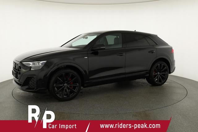 Audi Q8 50 TDI quattro qu S-LINE, Standheizung, HuD, Luft, Pano, B&O, 23-Zoll, AHK, Leder, AreaView, Optik schwarz 