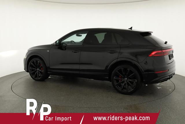 Audi Q8 50 TDI quattro qu S-LINE, Standheizung, HuD, Luft, Pano, B&O, 23-Zoll, AHK, Leder, AreaView, Optik schwarz 