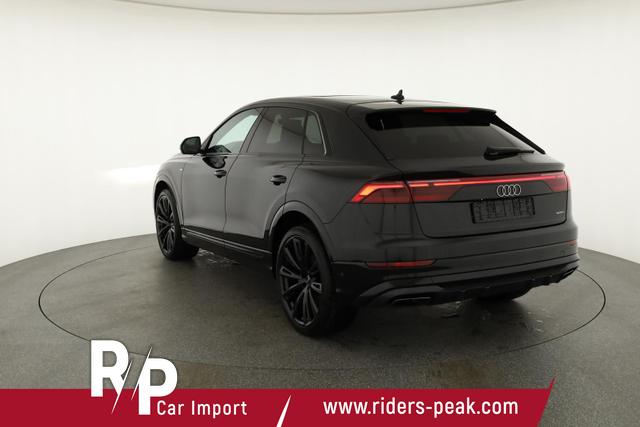 Audi Q8 50 TDI quattro qu S-LINE, Standheizung, HuD, Luft, Pano, B&O, 23-Zoll, AHK, Leder, AreaView, Optik schwarz 