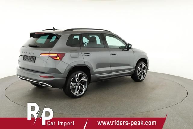 Skoda Karoq Sportline 1.5 TSI DSG Sportline, AHK, Navi, Matrix, Side, el. Klappe, Winter, 5 J.-Garantie, 19-Zoll 