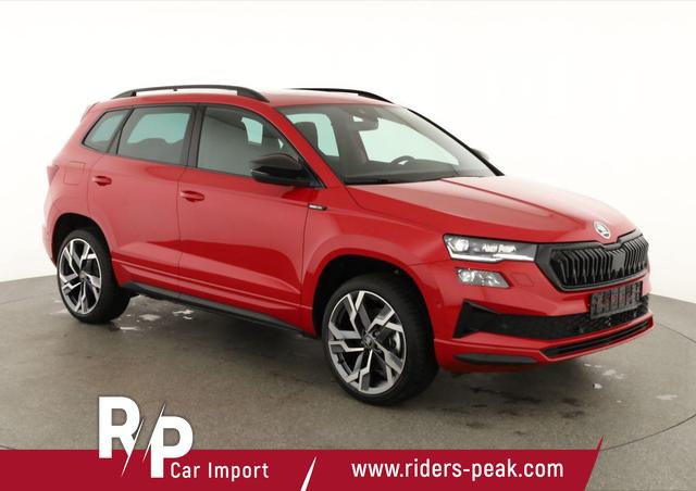 Skoda Karoq - Sportline 1.5 TSI DSG Sportline, Pano, AHK, Navi, CANTON, Matrix, AreaView, Side, FS-beheizbar, 19-Zoll
