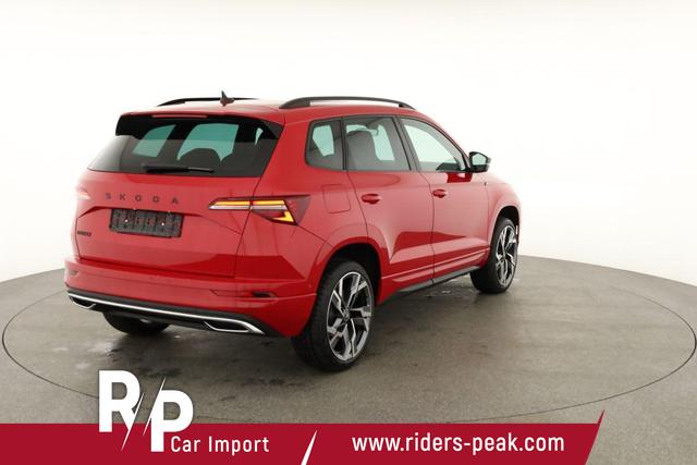 Skoda Karoq Sportline 1.5 TSI DSG Sportline, Pano, AHK, Navi, CANTON, Matrix, AreaView, Side, FS-beheizbar, 19-Zoll 