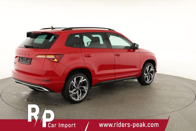 Skoda Karoq Sportline 1.5 TSI DSG Sportline, Pano, AHK, Navi, CANTON, Matrix, AreaView, Side, FS-beheizbar, 19-Zoll 