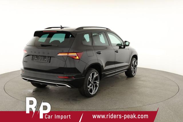 Skoda Karoq Sportline 1.5 TSI DSG Sportline, Pano, AHK, Navi, Matrix, AreaView, Side, FS-beheizbar, Winter, 19-Zoll 