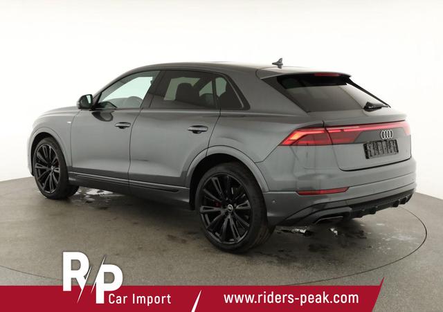 Audi Q8 50 TDI quattro qu S-LINE, Standheizung, HuD, Luft, Pano, B&O, 23-Zoll, AHK, Leder, AreaView, Optik schwarz 