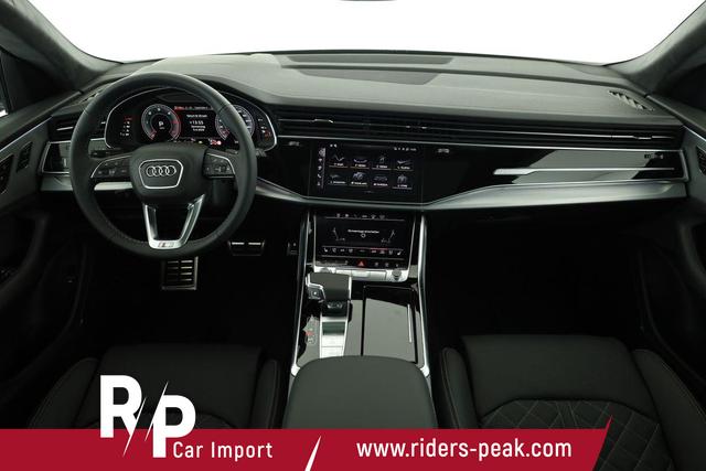 Audi Q8 50 TDI quattro qu S-LINE, Standheizung, HuD, Luft, Pano, B&O, 23-Zoll, AHK, Leder, AreaView, Optik schwarz 