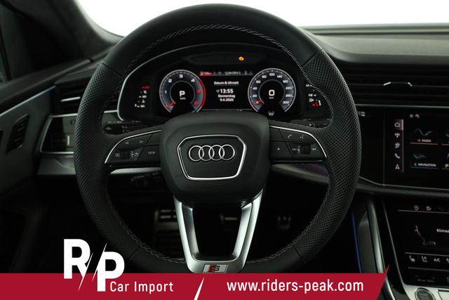 Audi Q8 50 TDI quattro qu S-LINE, Standheizung, HuD, Luft, Pano, B&O, 23-Zoll, AHK, Leder, AreaView, Optik schwarz 