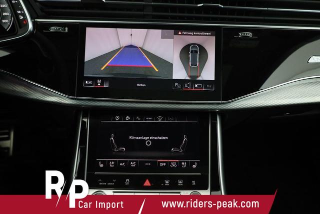 Audi Q8 50 TDI quattro qu S-LINE, Standheizung, HuD, Luft, Pano, B&O, 23-Zoll, AHK, Leder, AreaView, Optik schwarz 