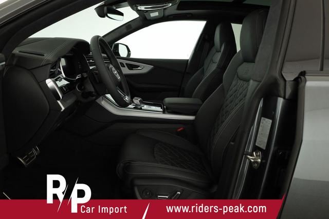 Audi Q8 50 TDI quattro qu S-LINE, Standheizung, HuD, Luft, Pano, B&O, 23-Zoll, AHK, Leder, AreaView, Optik schwarz 
