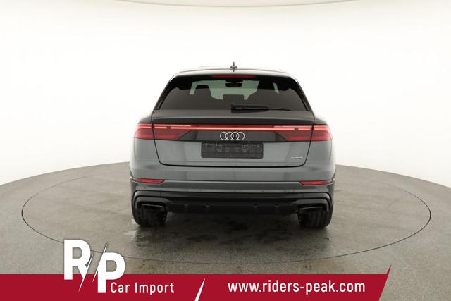 Audi Q8 50 TDI quattro qu S-LINE, Standheizung, HuD, Luft, Pano, B&O, 23-Zoll, AHK, Leder, AreaView, Optik schwarz 