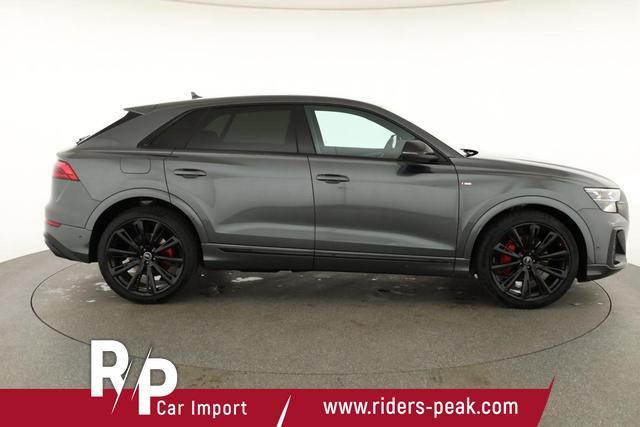 Audi Q8 50 TDI quattro qu S-LINE, Standheizung, HuD, Luft, Pano, B&O, 23-Zoll, AHK, Leder, AreaView, Optik schwarz 