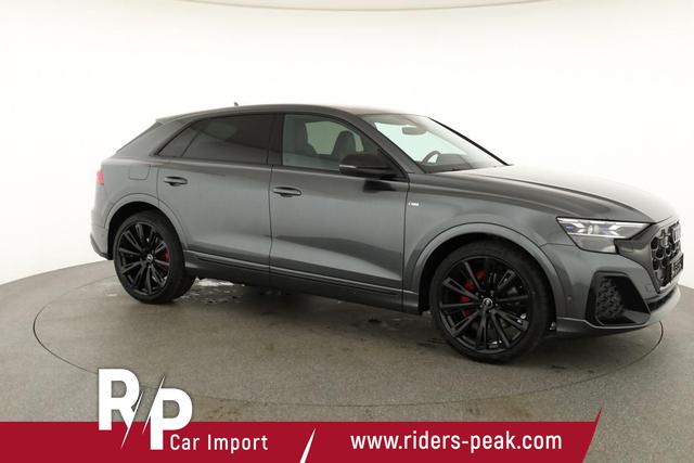 Audi Q8 50 TDI quattro qu S-LINE, Standheizung, HuD, Luft, Pano, B&O, 23-Zoll, AHK, Leder, AreaView, Optik schwarz 