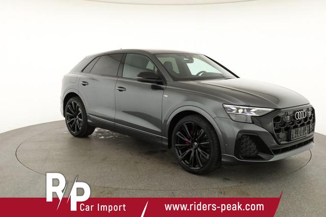 Audi Q8 50 TDI quattro qu S-LINE, Standheizung, HuD, Luft, Pano, B&O, 23-Zoll, AHK, Leder, AreaView, Optik schwarz 