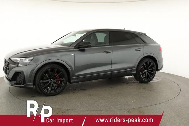 Audi Q8 50 TDI quattro qu S-LINE, Standheizung, HuD, Luft, Pano, B&O, 23-Zoll, AHK, Leder, AreaView, Optik schwarz 